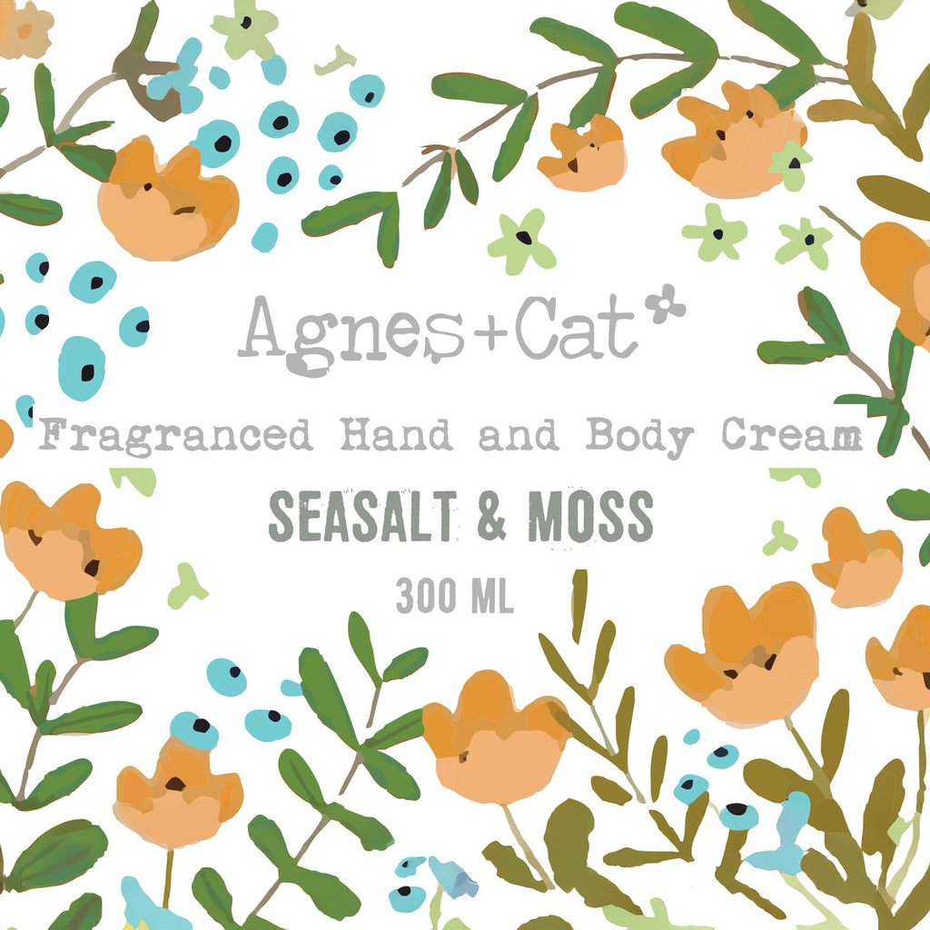 Creme de Mãos e Corpo Sal Marinho e Musgo – 300 ml | Agnes + Cat