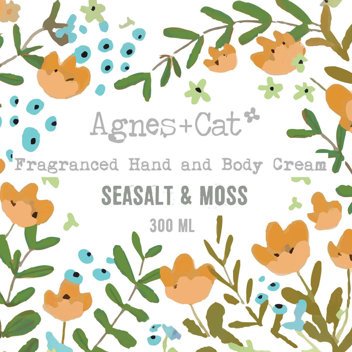 Creme de Mãos e Corpo Sal Marinho e Musgo – 300 ml | Agnes + Cat