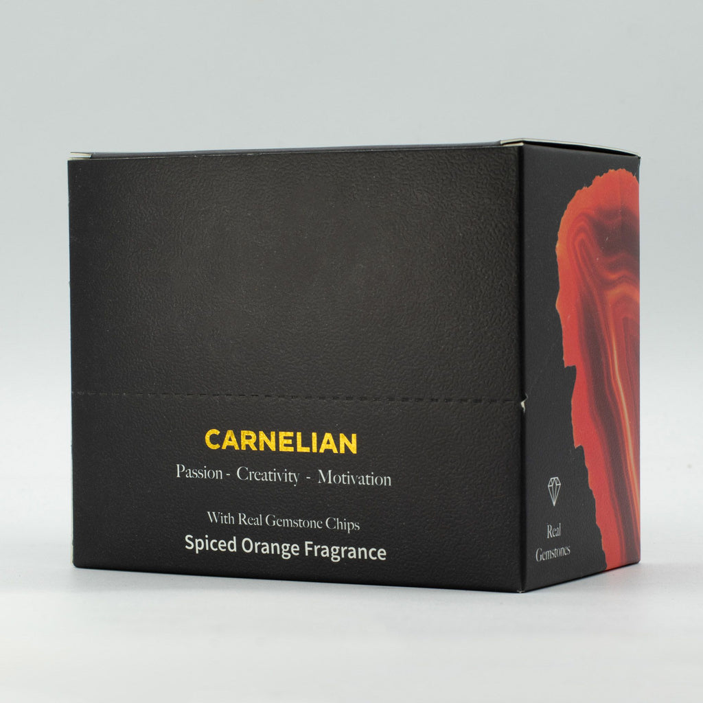 Cera Perfumada MeltEaze com Cornalina – Laranja Especiada, 50 g | Ancient Wisdom