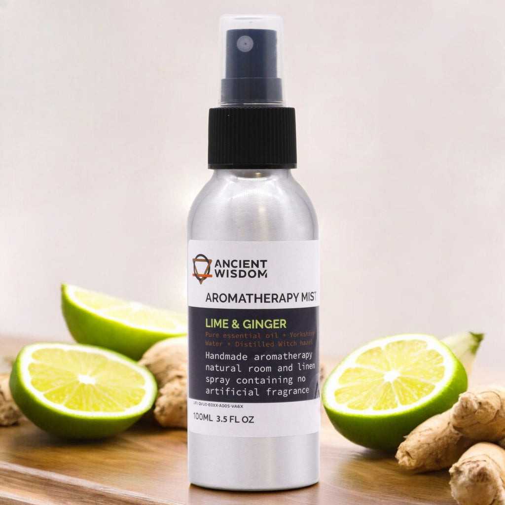 Bruma de Óleos Essenciais Lima e Gengibre – 100 ml | Ancient Wisdom