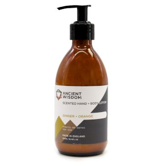 Loção de Mãos e Corpo Gengibre e Laranja – 300 ml sem Rótulo | Ancient Wisdom