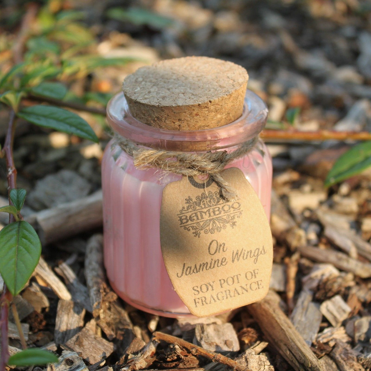 BAMBOO - Vela Perfumada de Cera de Soja On Jasmine Wings