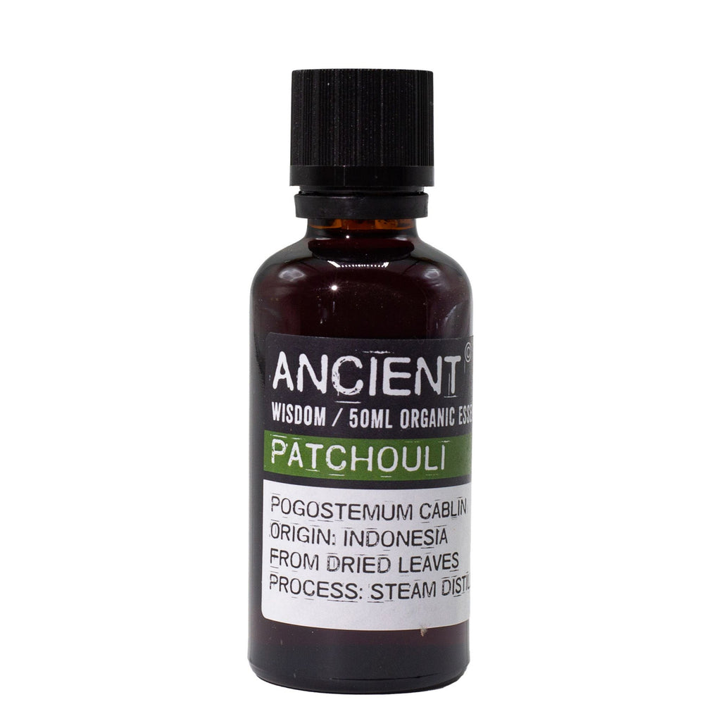 Óleo Essencial Biológico de Patchouli 100% Puro – 50 ml | Ancient Wisdom