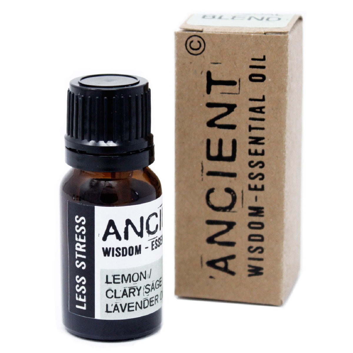 Mistura de Óleos Essenciais Less Stress em Caixa – 10 ml | Ancient Wisdom