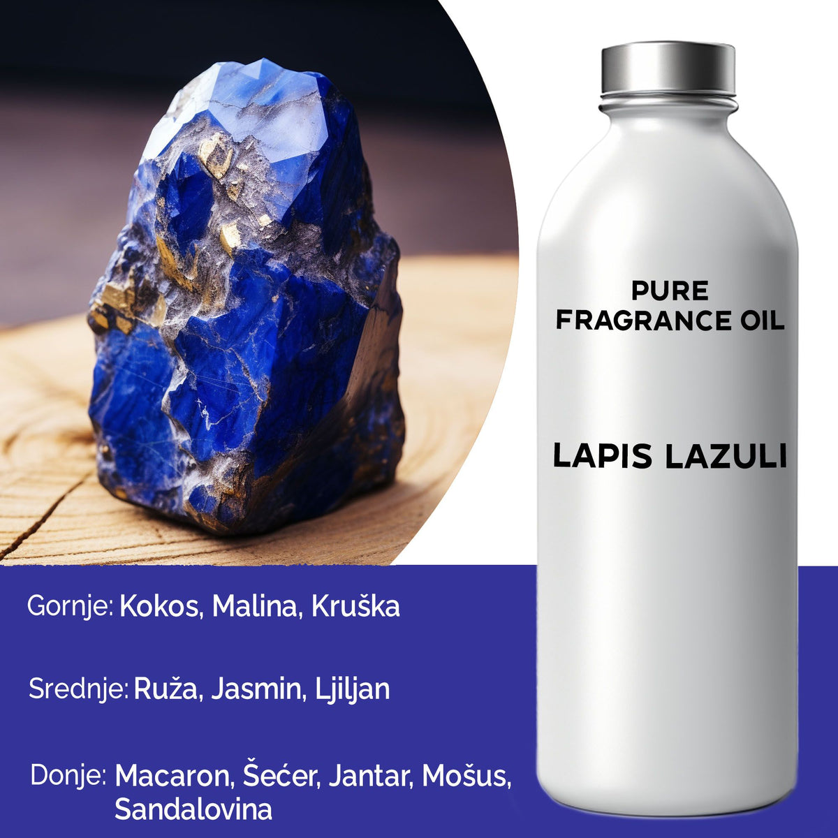 Óleo de Fragrância Puro Lápis-Lazúli – 500 ml | Ancient Wisdom