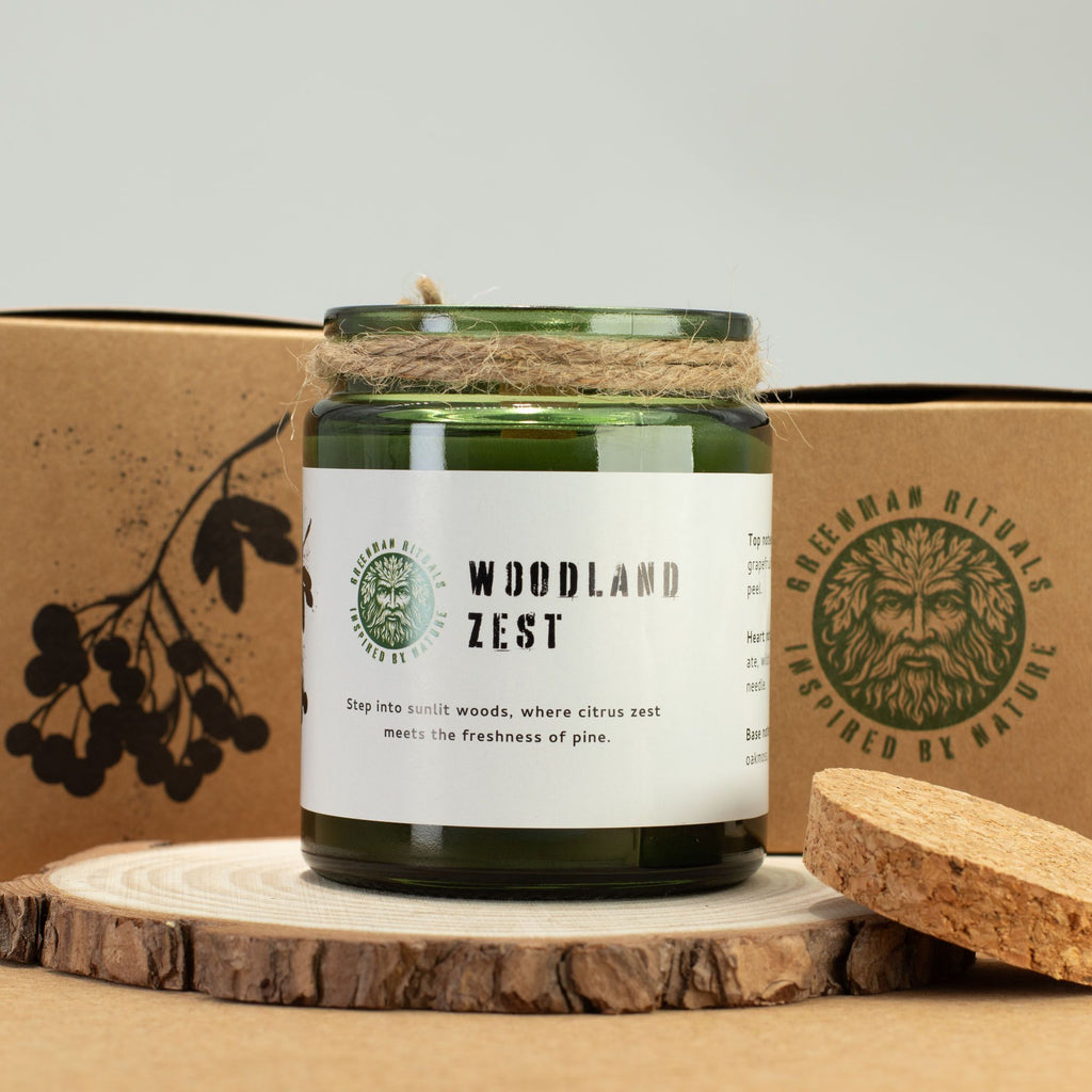 GREENMAN RITUALS - Vela de Soja com Pavio de Madeira Woodland Zest