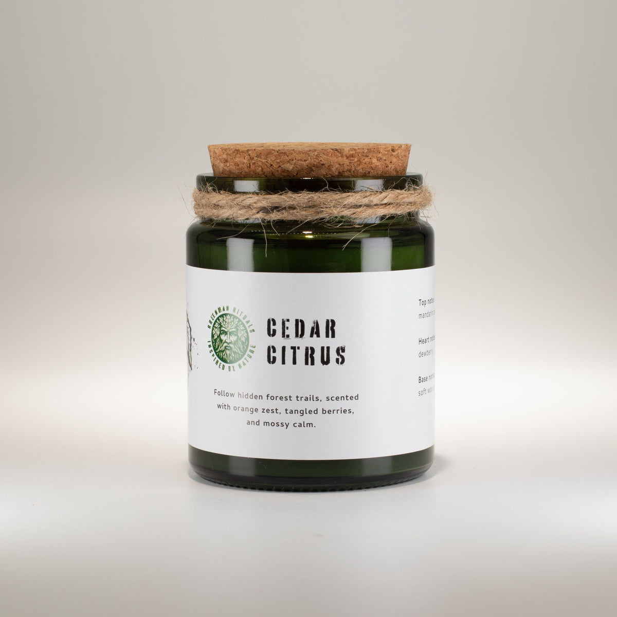 GREENMAN RITUALS - Vela de Soja com Pavio de Madeira Forest Resin