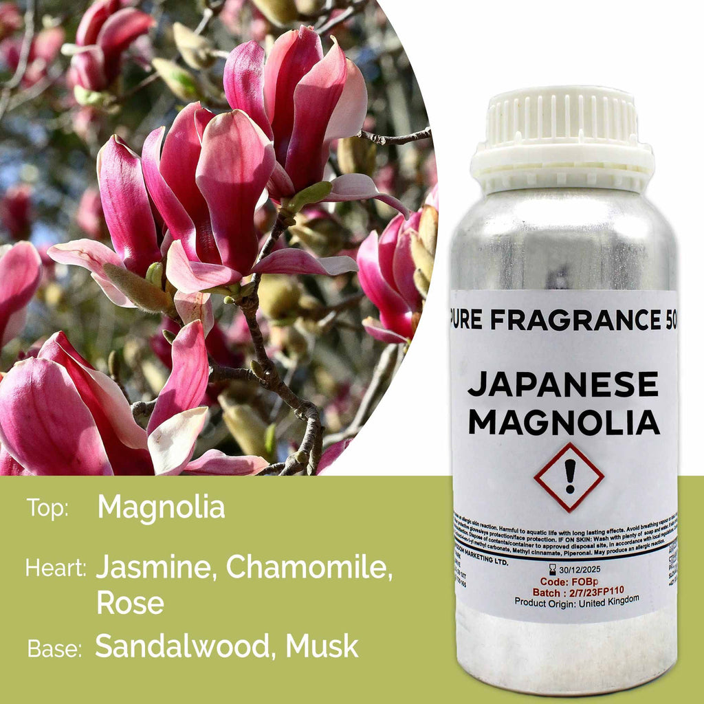 Óleo de Fragrância Puro Magnólia Japonesa – 500 ml | Ancient Wisdom