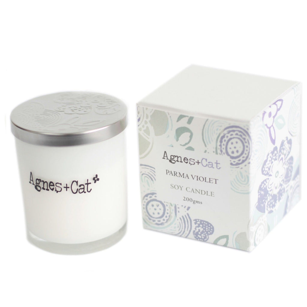 Vela Votiva de Soja – Violeta de Parma | Agnes + Cat