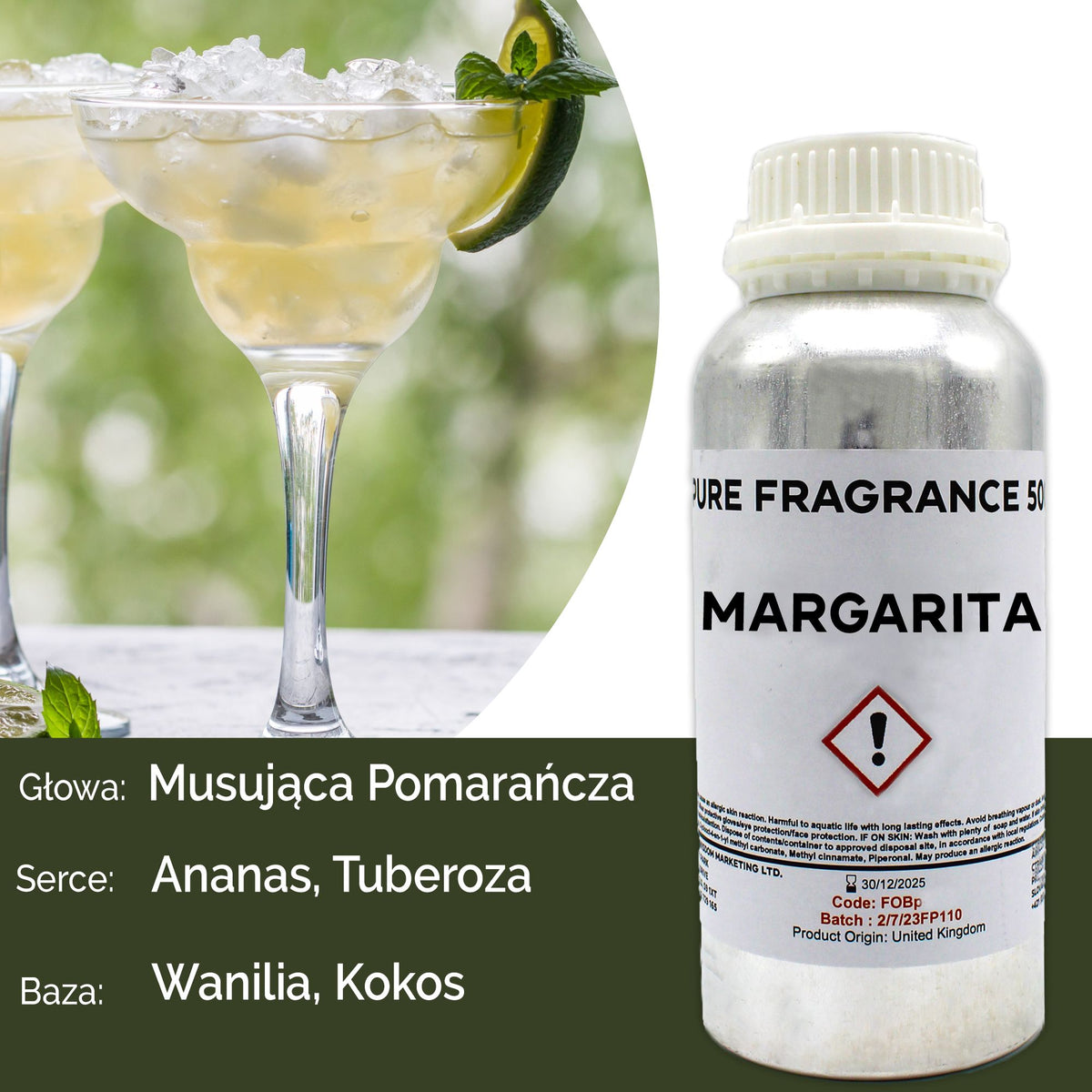 Óleo de Fragrância Puro Margarita – 500 ml | Ancient Wisdom