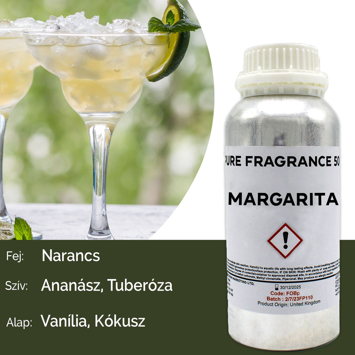 Óleo de Fragrância Puro Margarita – 500 ml | Ancient Wisdom