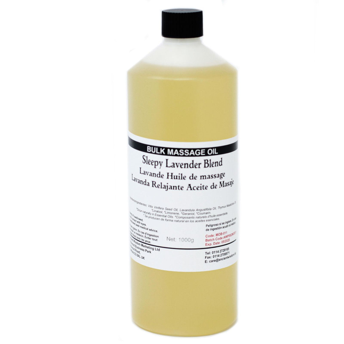 ANCIENT WISDOM - Óleo de Massagem de Lavanda 1 kg
