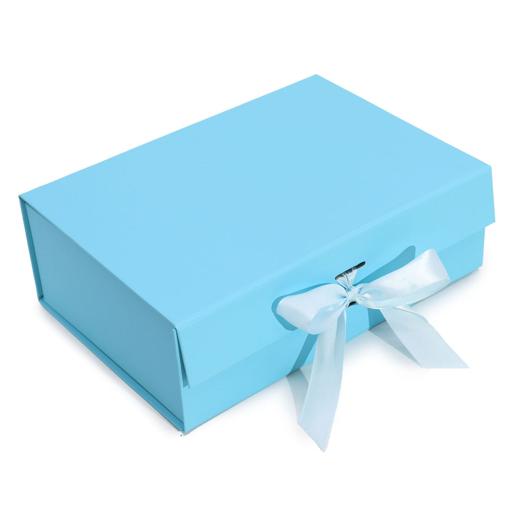 Caixa de Oferta Desmontável Grande – 28,2 × 20,2 × 9,2 cm – Azul-bebé | Ancient Wisdom