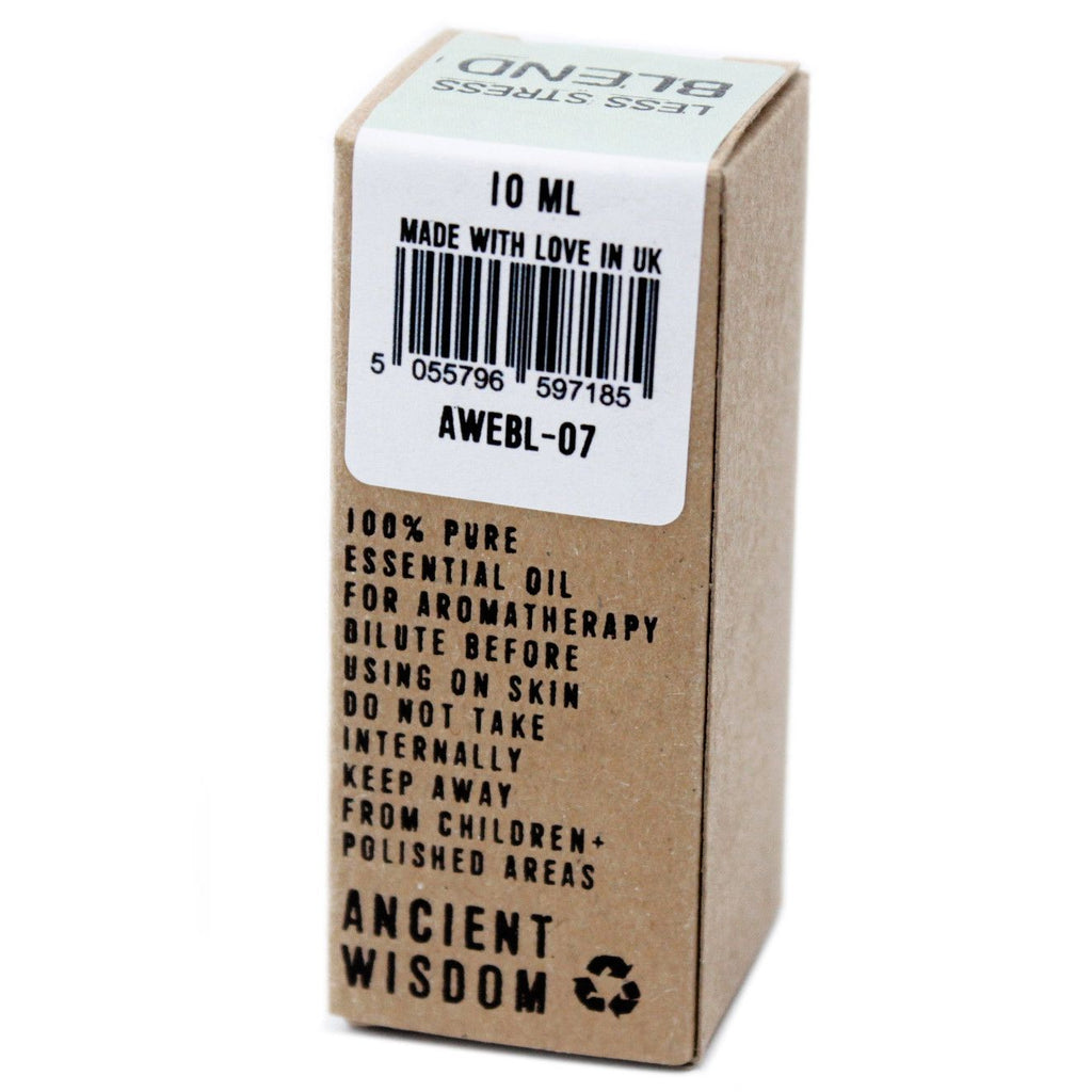 Mistura de Óleos Essenciais Less Stress em Caixa – 10 ml | Ancient Wisdom