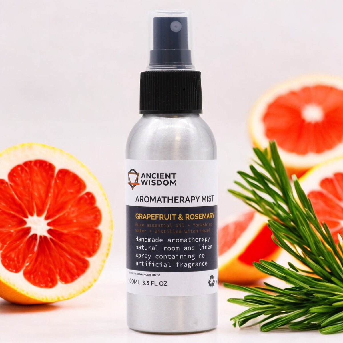 Bruma de Óleos Essenciais Toranja e Alecrim – 100 ml | Ancient Wisdom