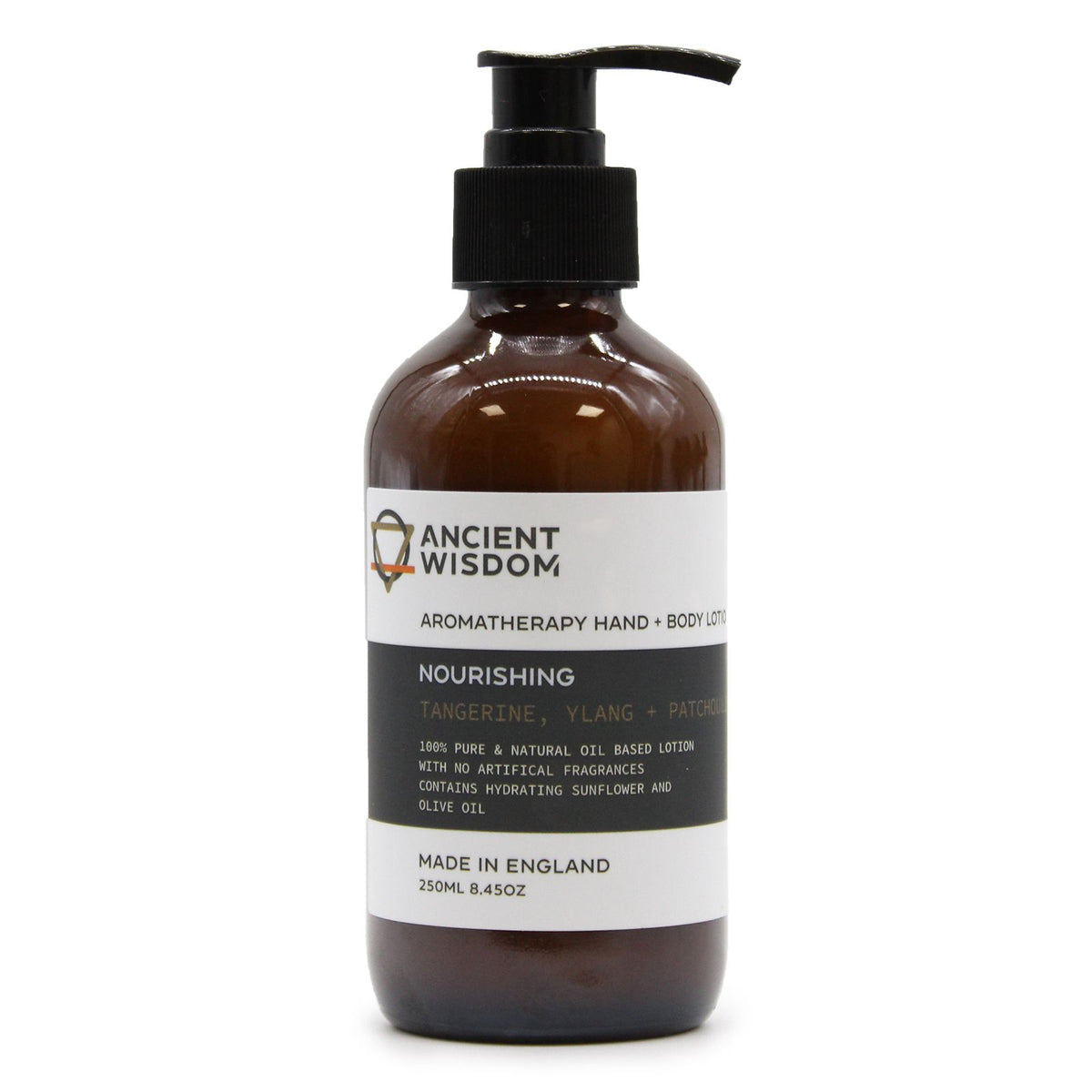 ANCIENT WISDOM - Loção para Mãos e Corpo Tangerina, Ylang e Patchouli 250 ml