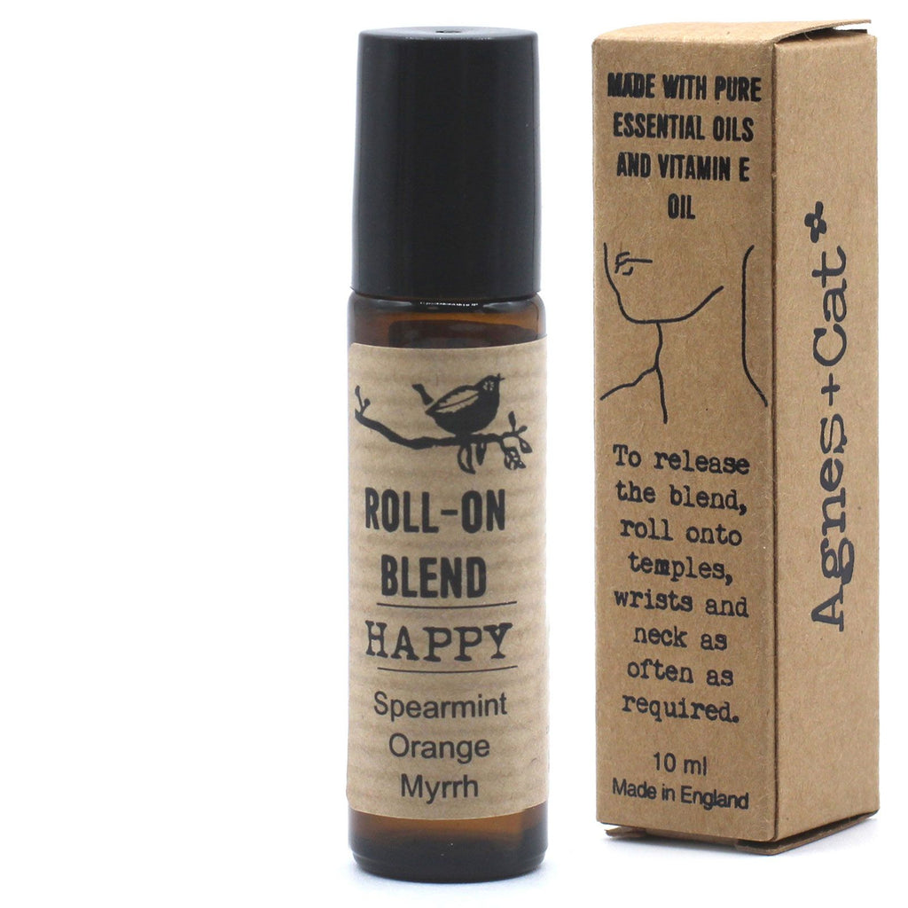 Roll-on de Óleos Essenciais Happy – 10 ml | Agnes + Cat