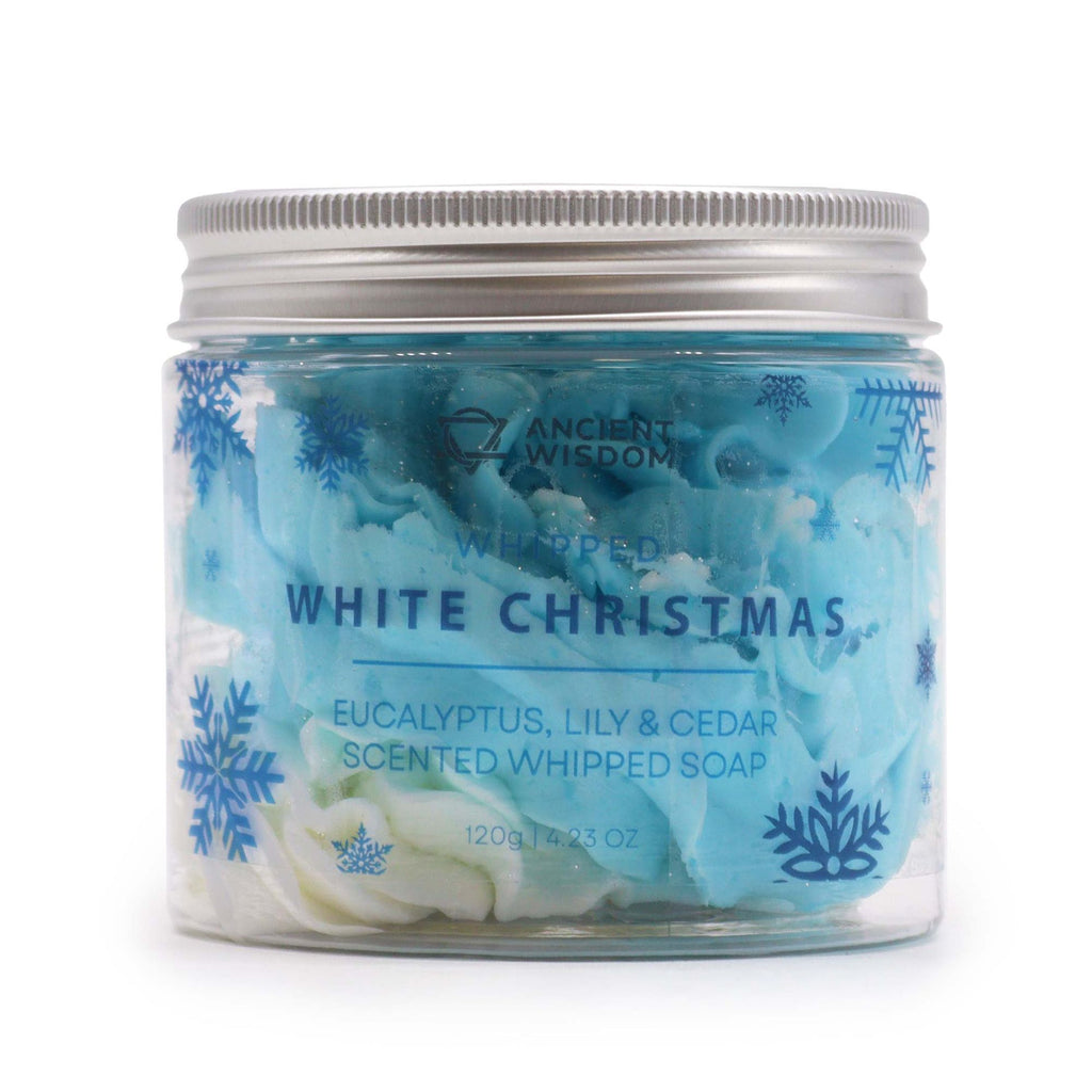 Sabonete Cremoso Batido Natal Branco – 120 g | Ancient Wisdom