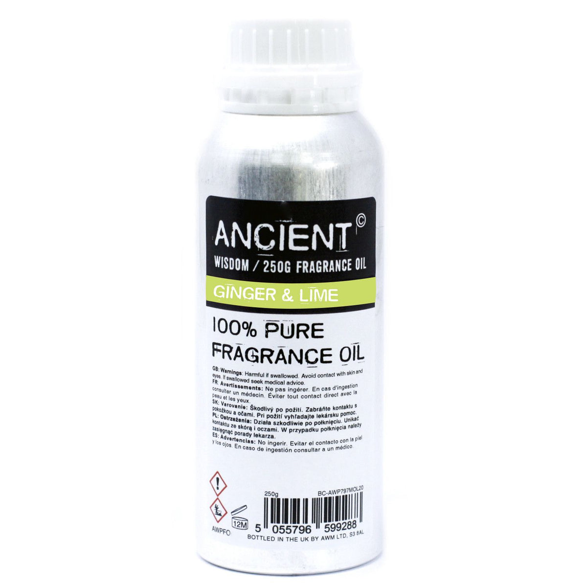 Óleo de Fragrância Puro Gengibre e Lima – 250 g | Ancient Wisdom