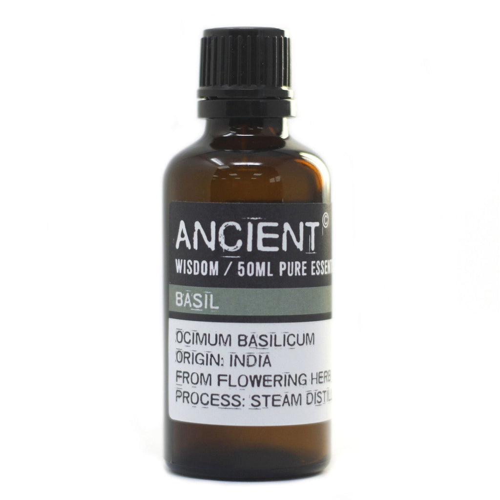 Óleo Essencial de Manjericão 100% Puro – 50 ml | Ancient Wisdom