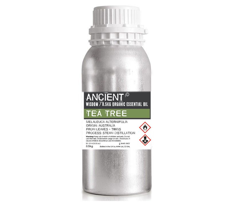 Óleo Essencial Biológico de Árvore do Chá 100% Puro – 0,5 kg | Ancient Wisdom