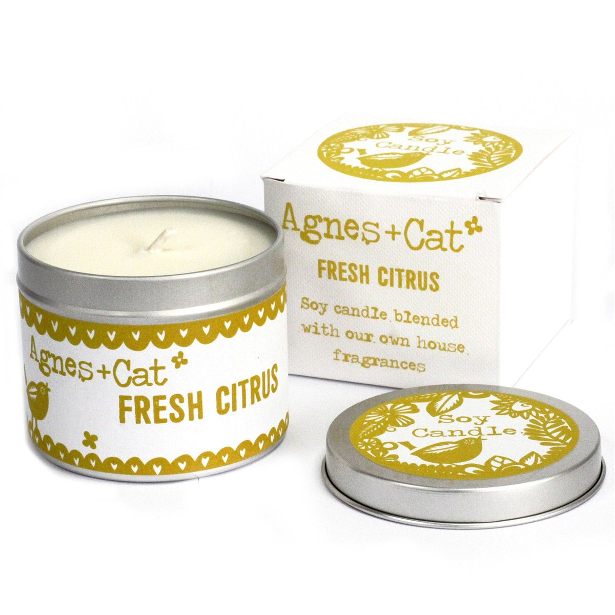 Vela de Soja em Lata – Citrinos – 200 ml | Agnes + Cat