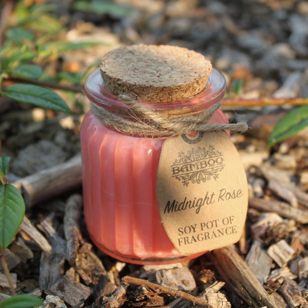 BAMBOO - Vela Perfumada de Cera de Soja Midnight Rose