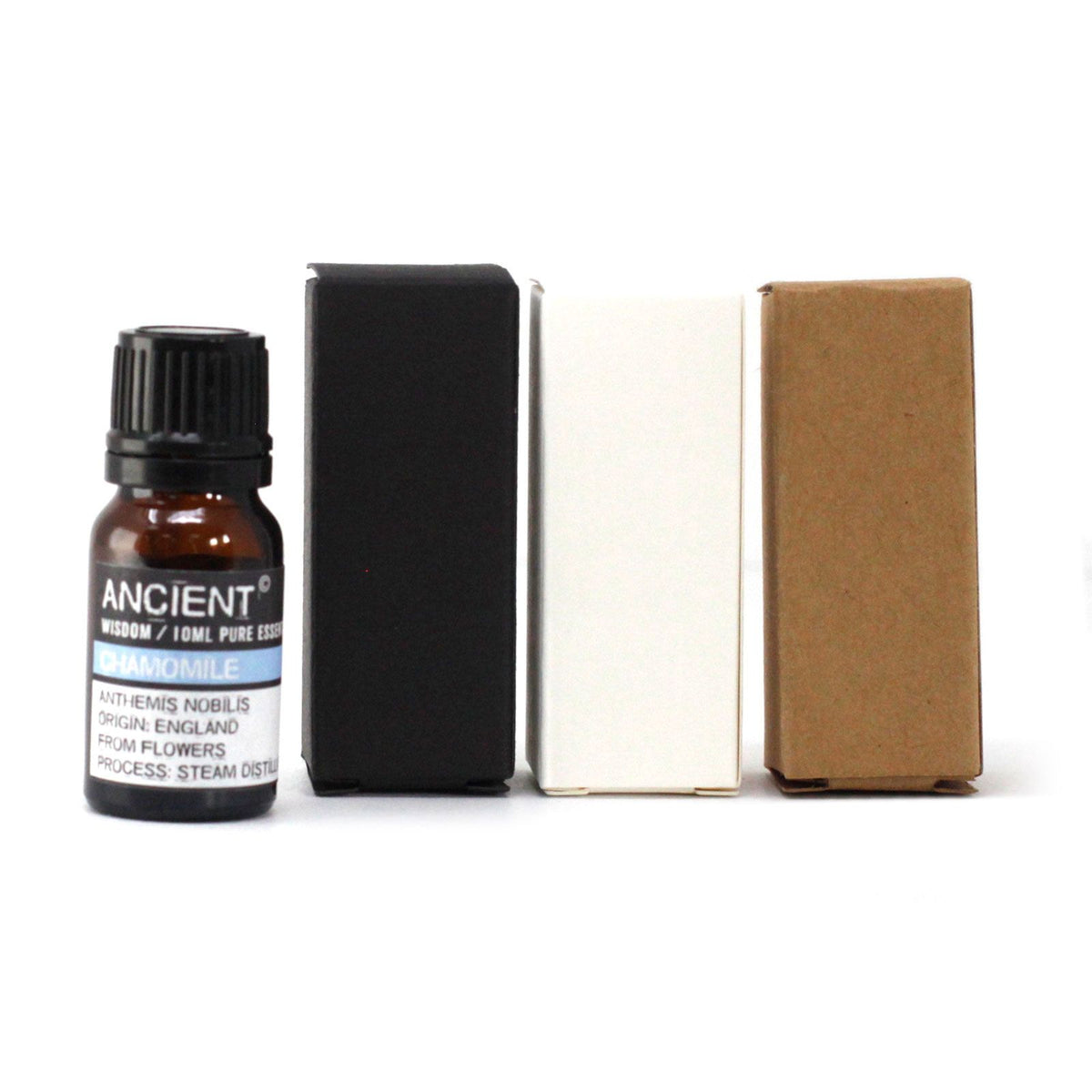 Caixa Lisa para Frasco Âmbar de 50 ml – Preto | Ancient Wisdom