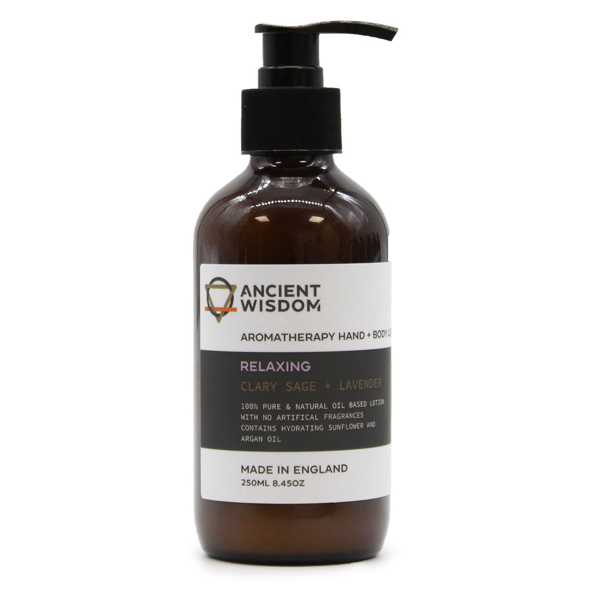 ANCIENT WISDOM - Loção de Sálvia-Esclareia e Lavanda para Mãos e Corpo 250 ml