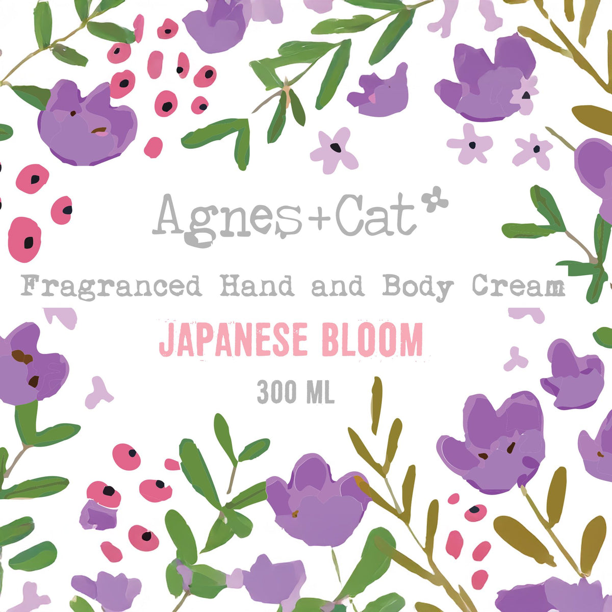 Creme de Mãos e Corpo Flor Japonesa – 300 ml | Agnes + Cat
