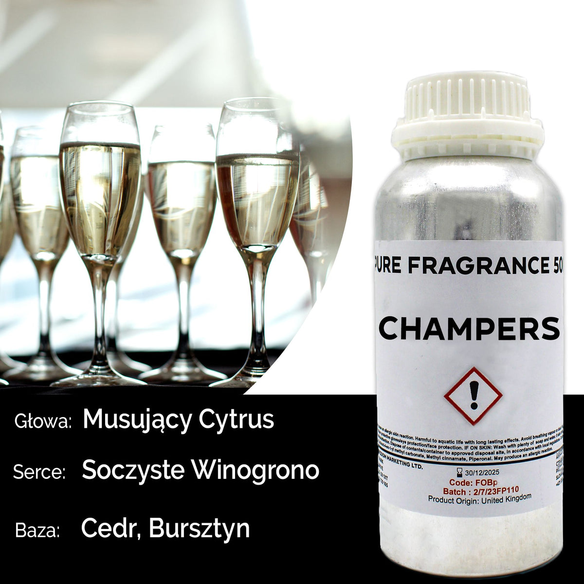 Óleo de Fragrância Puro Champanhe – 500 ml | Ancient Wisdom