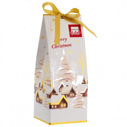 Pai Natal LED 13cm com Chapéu Prateado | Prata Bilaminada 925 | Natal Luxo