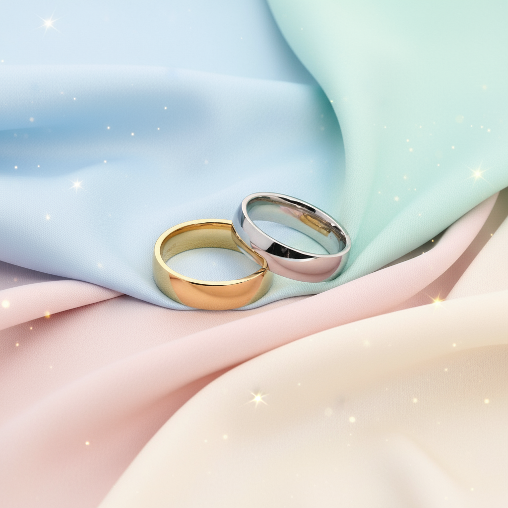 Banner Aliança grossa aço 6mm