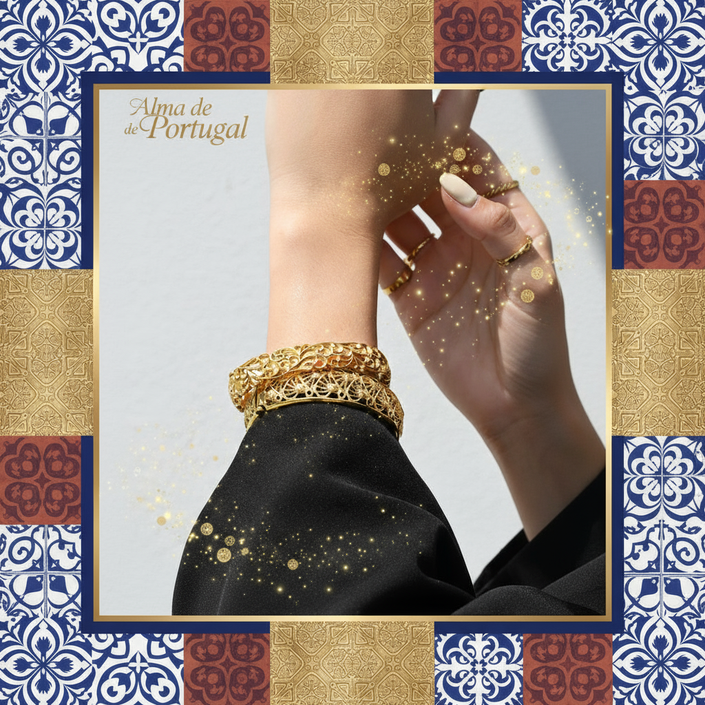 Banner Alma de Portugal - Pulseira rígida Alma tradicional