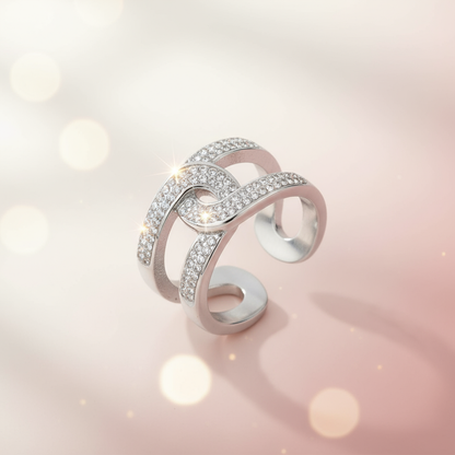 Banner Anel aberto com brilhantes