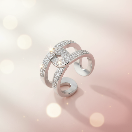 Banner Anel aberto com brilhantes