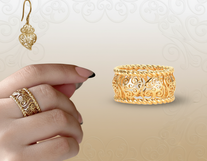 Banner Anel Alma coração de viana semi jóia