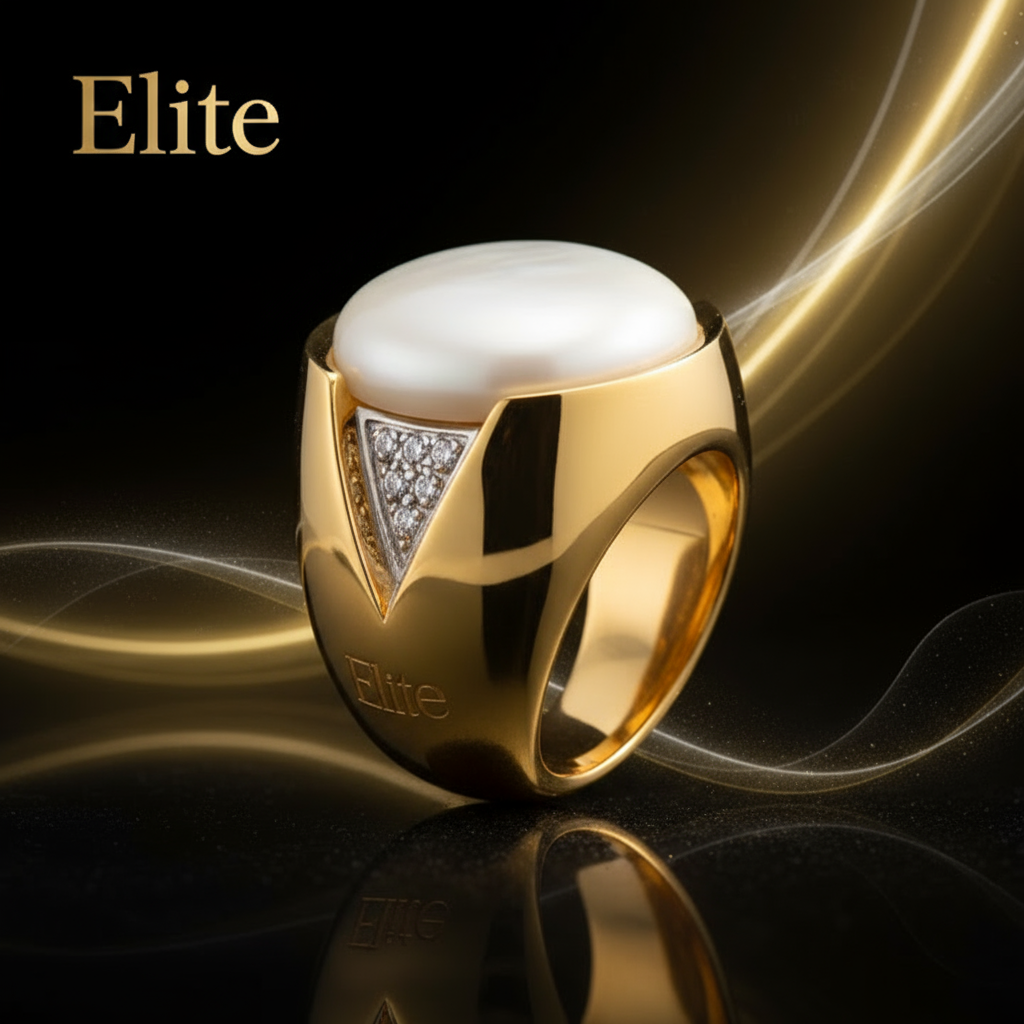 Banner Anel Elite Madrepérola Feminino - Foco no Anel