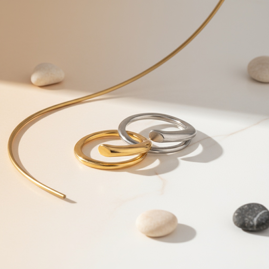 Banner Anel em aço aberto