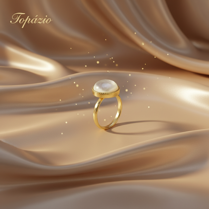Banner Anel Madrepérola Dourado Topázio
