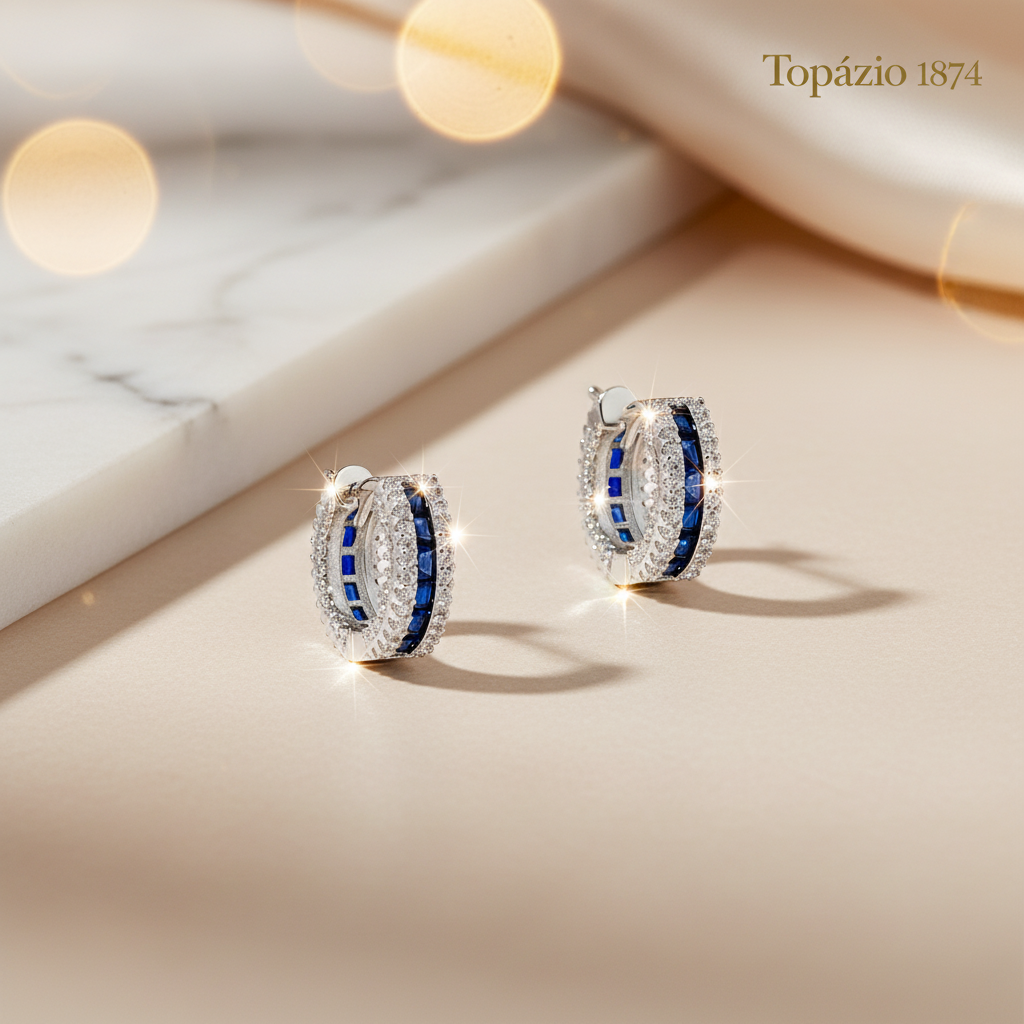 Banner Argolas Topázio com Zircónias