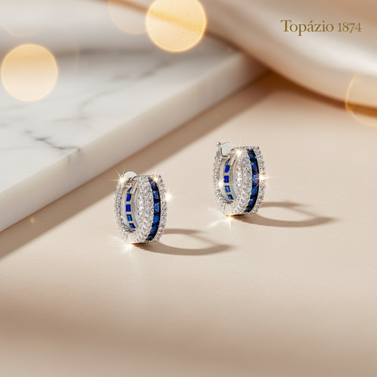 Banner Argolas Topázio com Zircónias