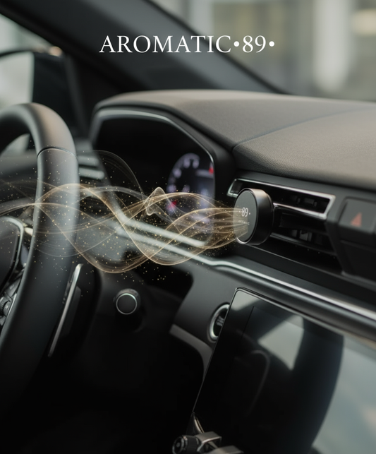 Banner AROMATIC•89• Clipe de Ventilação Purificador de Ar para Carro
