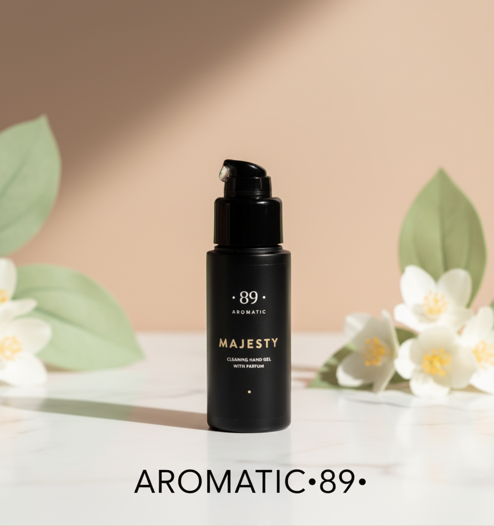 Banner AROMATIC•89• com produto real