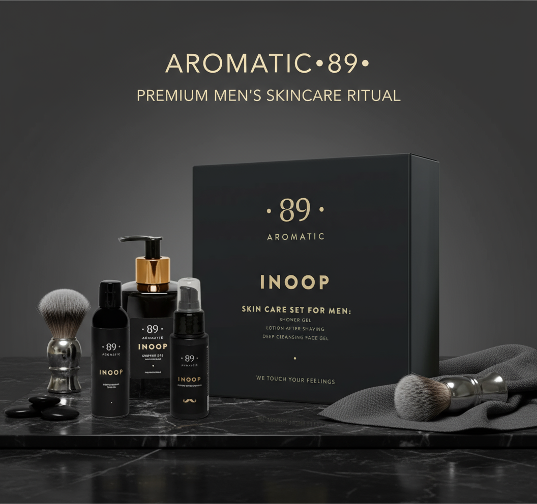 Banner AROMATIC•89• Conjunto de Cuidados com a Pele para Homens