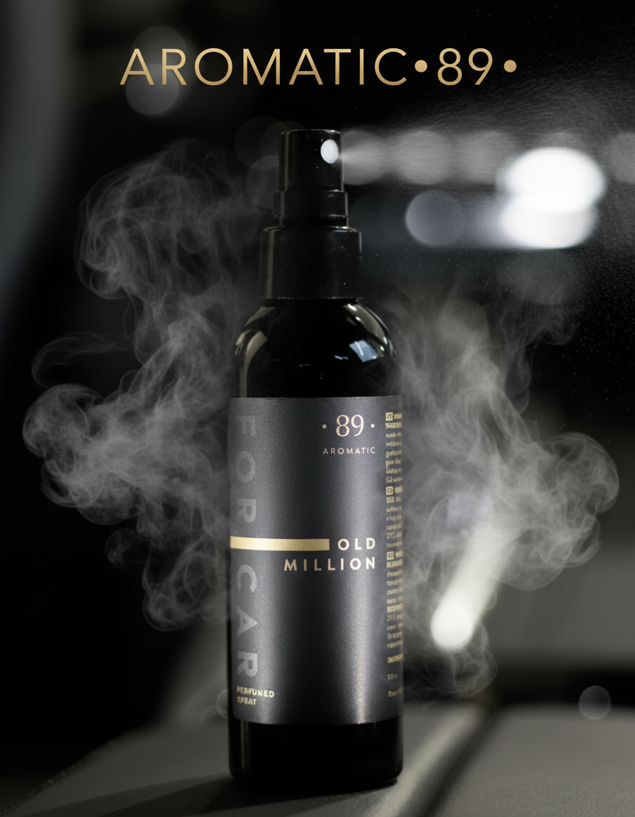 Banner AROMATIC•89• Spray de Perfume para Carro