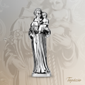 Banner Bibelot Santo António 10cm Prateado - Topázio