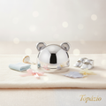 Banner Caixa Lembrança de Bebê Urso Prateada - Topázio