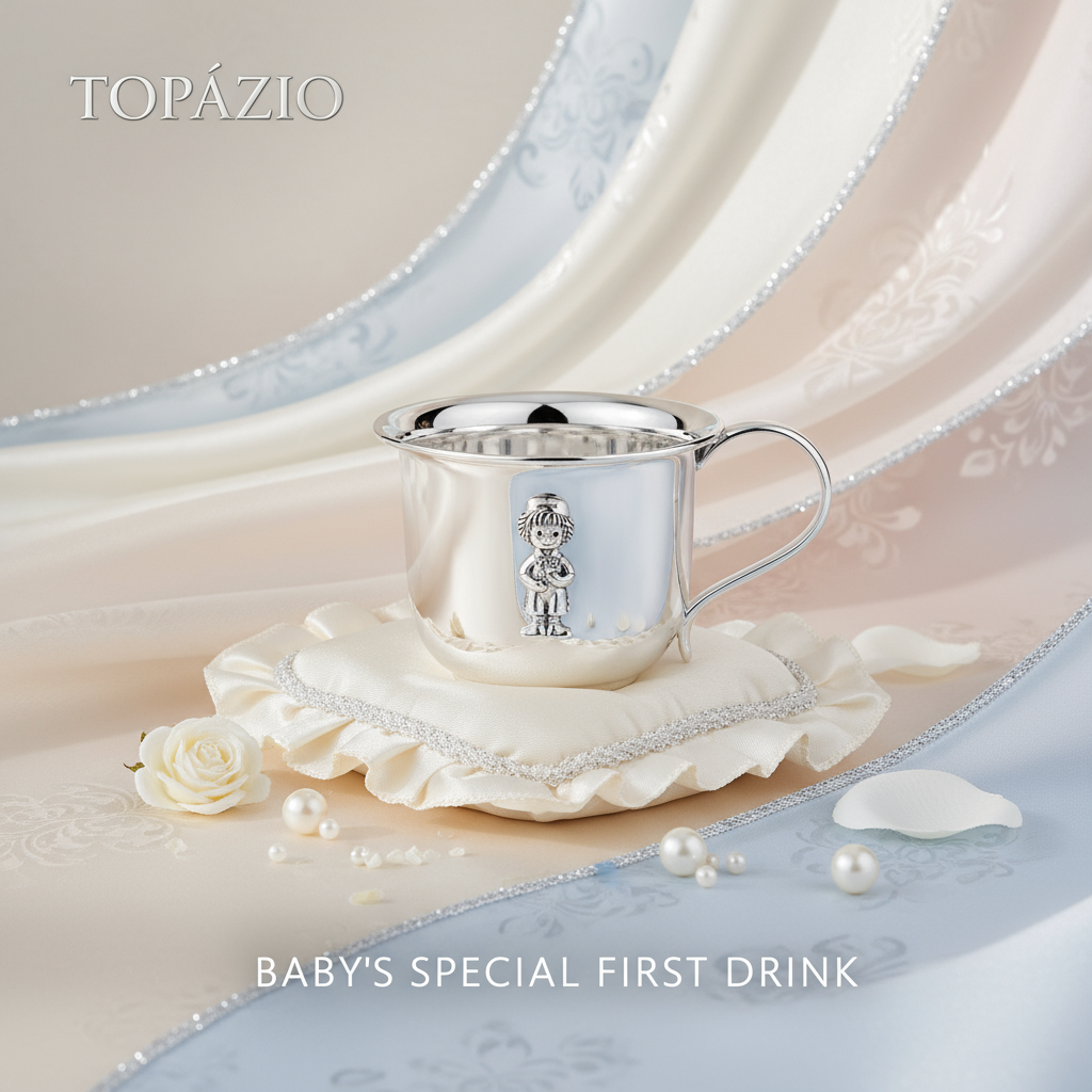 Banner Caneca Bebé Boneco Trapos Prata Polida