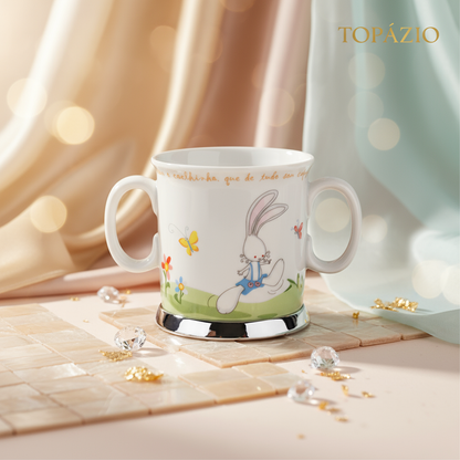 Banner Caneca Infantil Coelhinho Porcelana